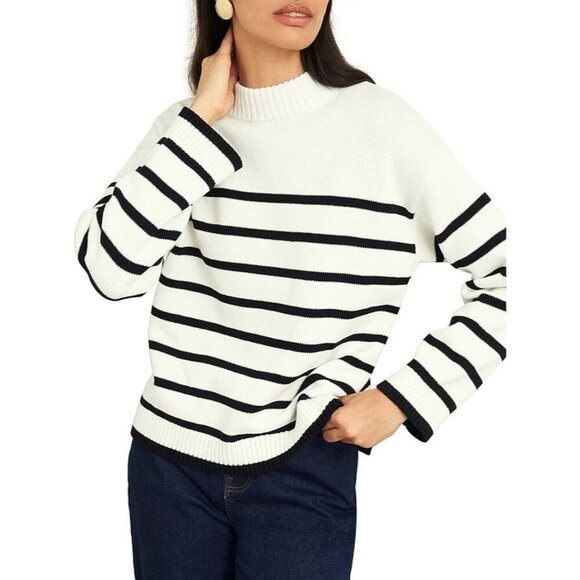 Hobbs London Limited Edition Eastnor Cotton Striped Sweater L - Picture 1 of 6